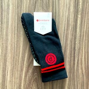 pure barre crew length grippy socks